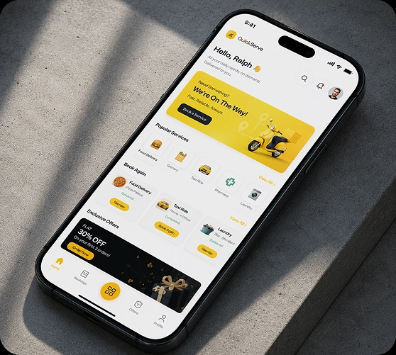 On Demand Application Mockup