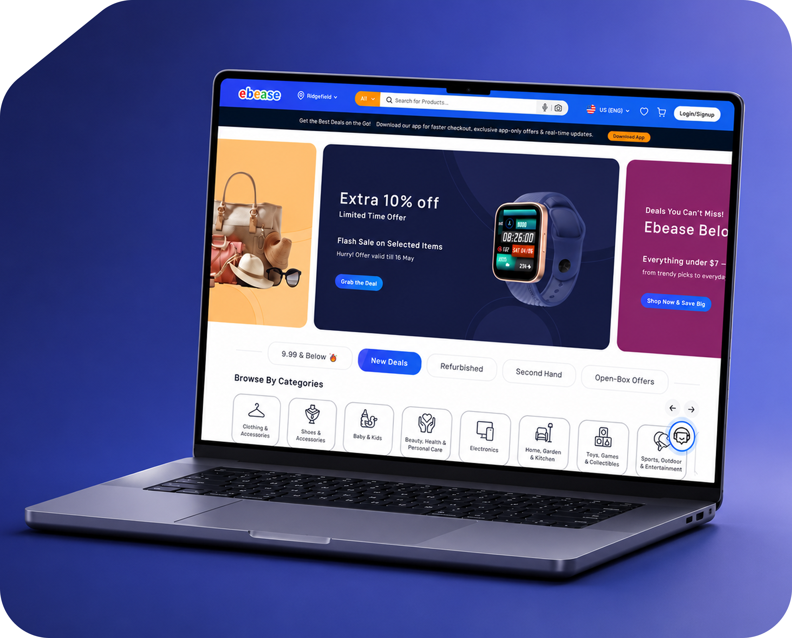 KPMG Laptop Case Study Mockup