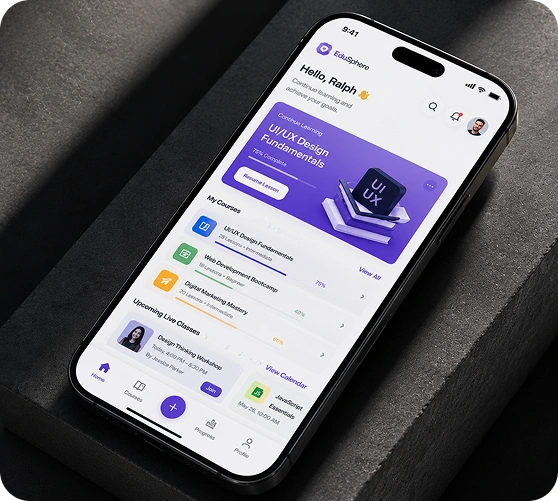 Education Application Mockup