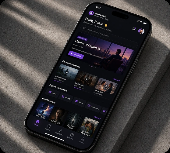 On Demand Application Mockup