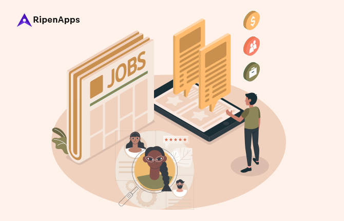 Job Search & Recruitment Mobile App Development: Cost, Features & Market worth