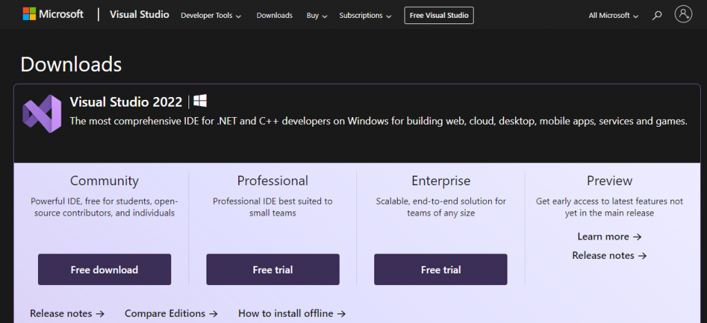 Install Visual Studio on your system
