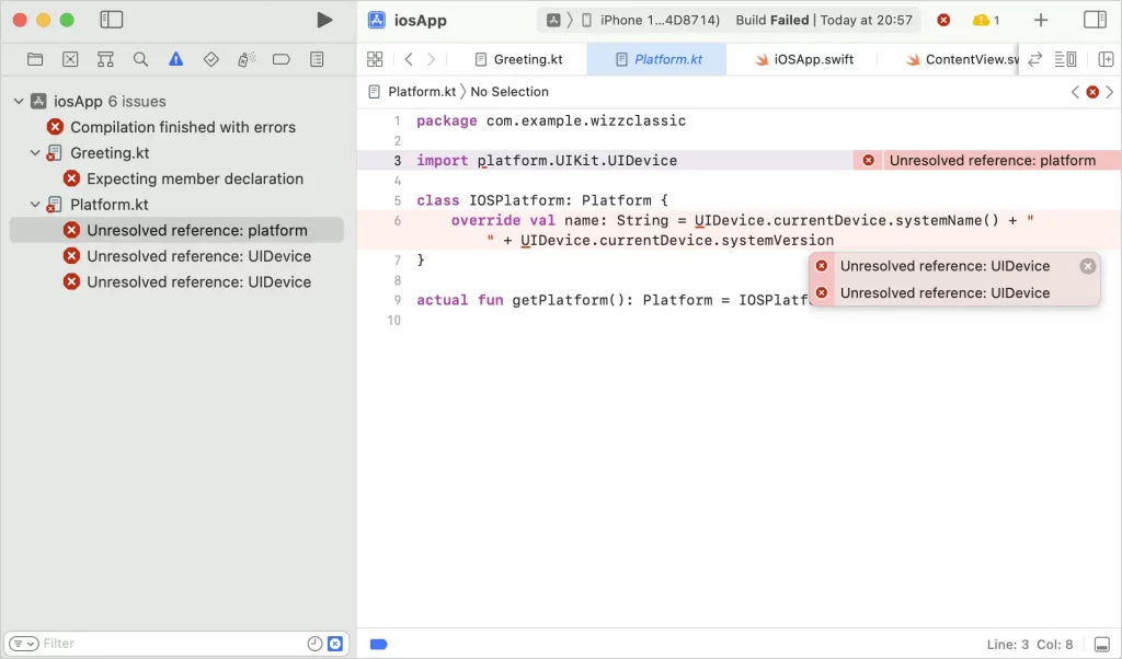 Gradle errors in Xcode (Kotlin Blog)