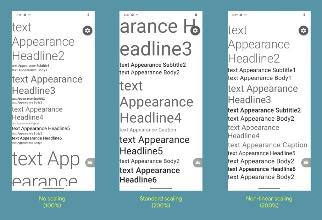 Android 14 Large Fonts