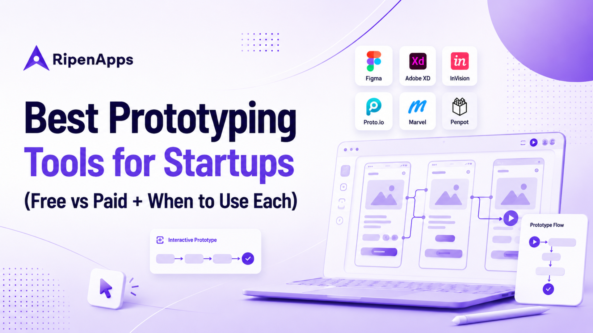 Best Prototyping Tools for Startups (Free vs Paid + When to Use Each)