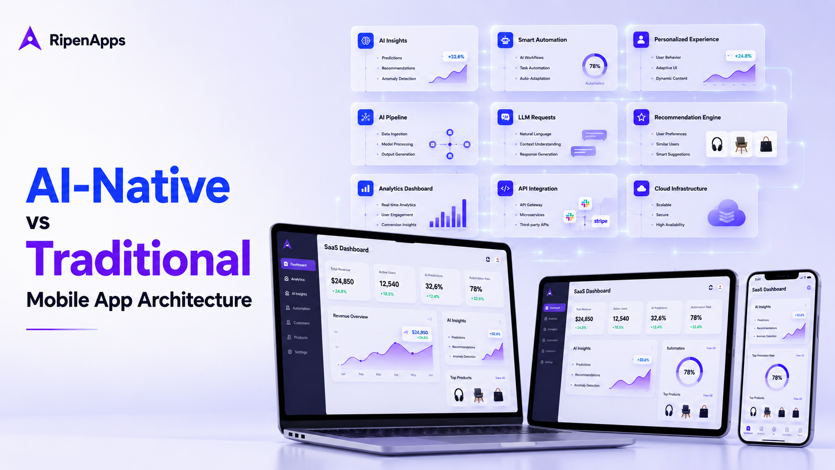 AI-Native vs Traditional App Architecture Key Differences
