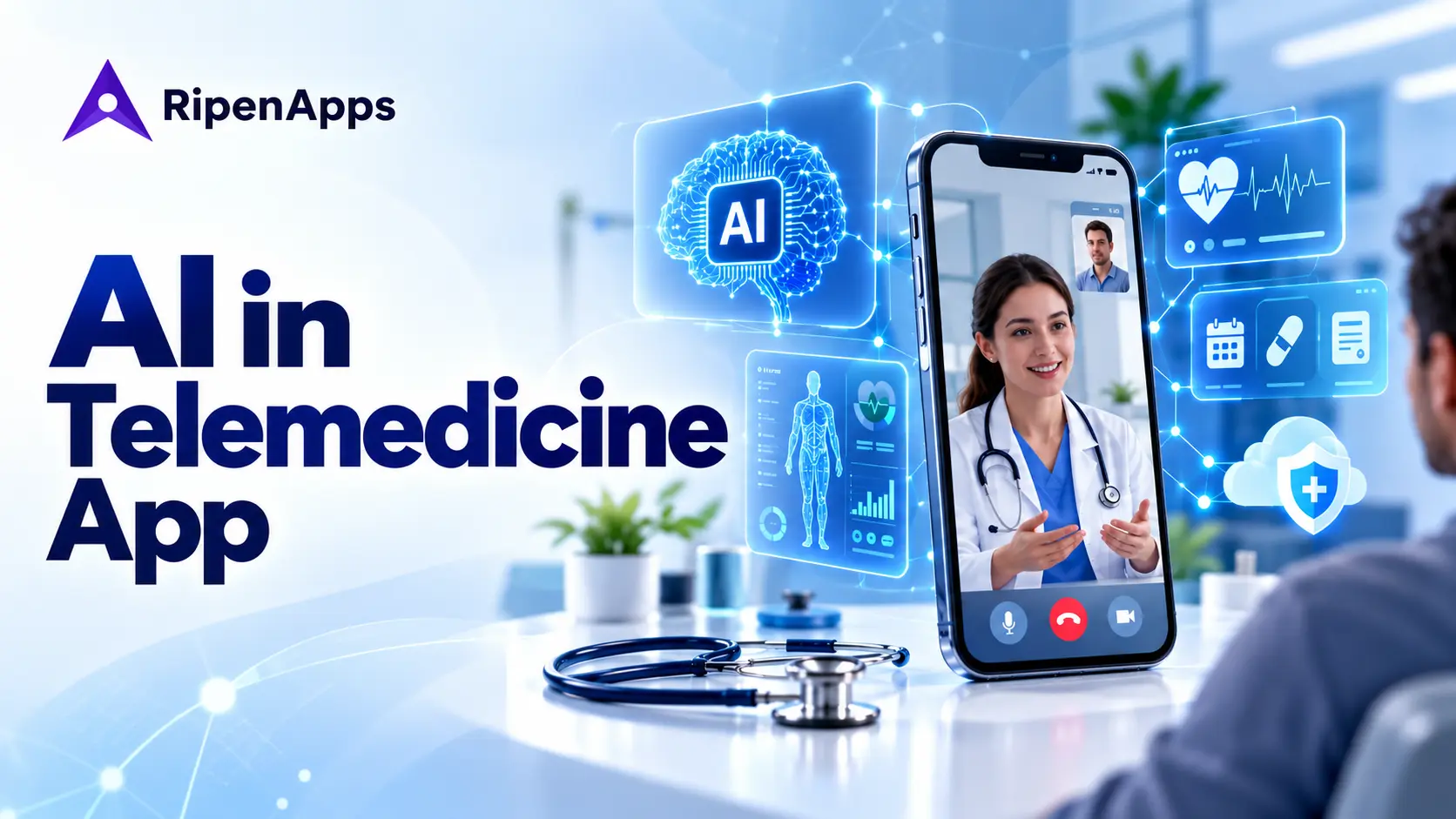 AI in Telemedicine App: Use Cases, Costs & ROI