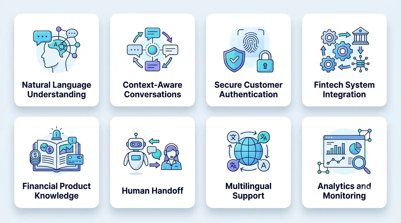 Must-Have Features of AI Chatbots in Banking and Fintech
