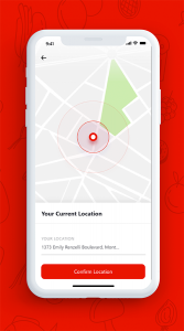 Customer Current Location - RideChef